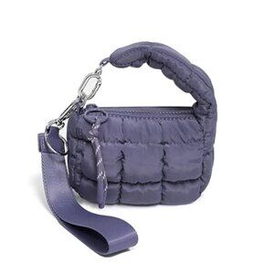 Women's Cute Mini Quilted Wristlet Gift Pouch Puffer Evening Bag